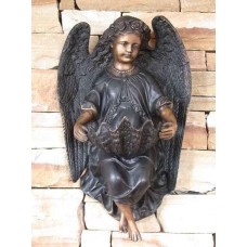 Bronze Angel Fountain Sculpture Wall Sconce w/ Pump   351770863313